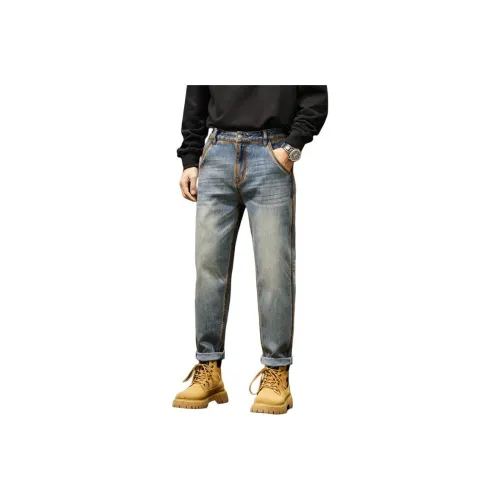 DABAISHA Jeans Men's Light Vintage