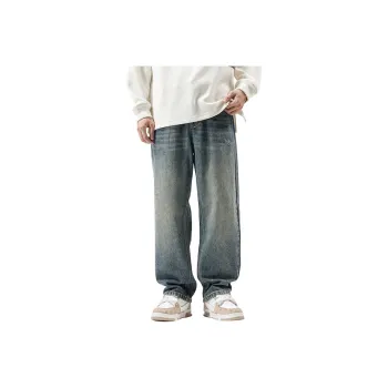 HIPANDA Jeans Men's Nostalgic Blue