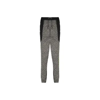 BALMAIN Monogram Printed Nylon Sweatpants