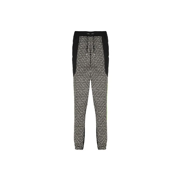 BALMAIN Monogram Printed Nylon Sweatpants-0