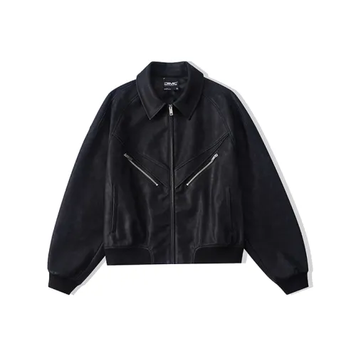 DIMC Leather Black jacket Unisex Black