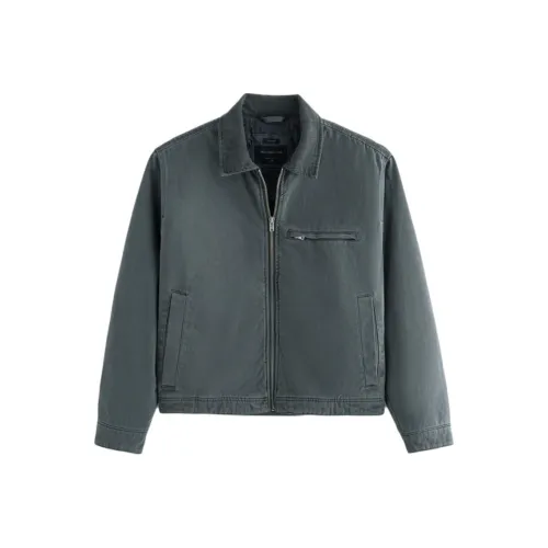 Abercrombie＆Fitch Jackets Men Gray