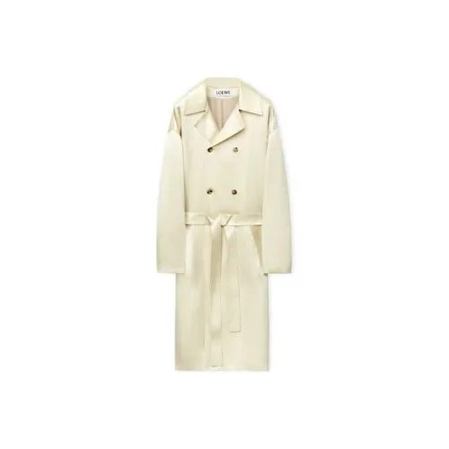 LOEWE Trench Coats Men Linen Original