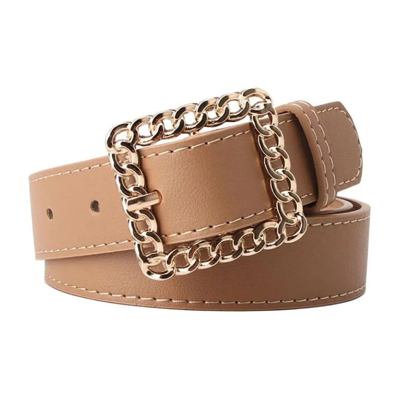 JEANSWEST PU Leather Belts Women's 2.8CM-7