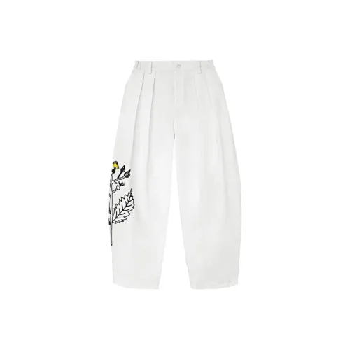 VALLEYOUTH Cargo Pants Casual Pants Unisex White