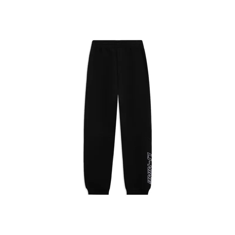 LiNing Sports Lifestyle Collection Sports Trendy Collection Knitted Sports Pants Men's Black-0
