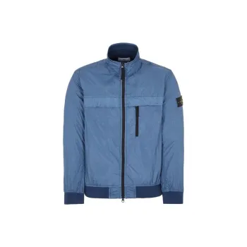 STONE ISLAND Logo Patch Zip Up Jacket