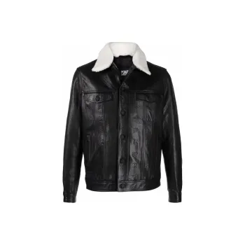 KARL LAGERFELD / Karl Lagerfeld Jeans Leather Jackets Men Black