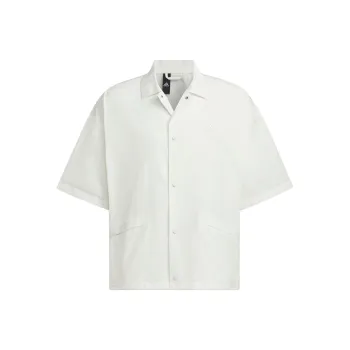 Adidas Short Sleeve Coach Jacket Jackets Coats Men's Jade White