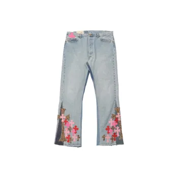 Chrome Hearts Jeans Men Blue