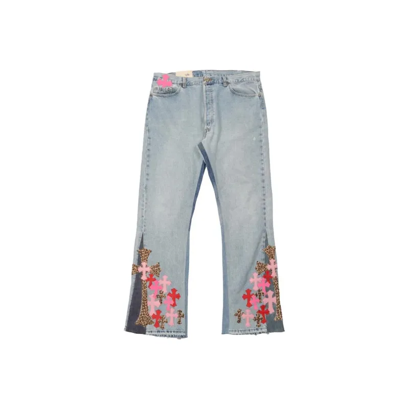 Chrome Hearts Jeans Men Blue-0