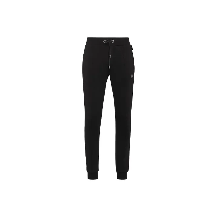 PHILIPP PLEIN Knitted Sports Pants Men's Black-0