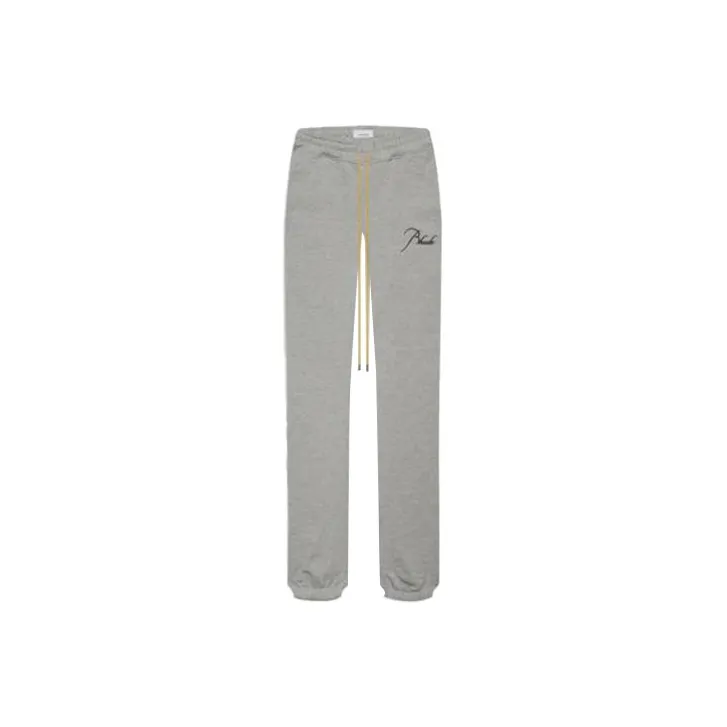 RHUDE Knitted Sweatpants Men Gray-0