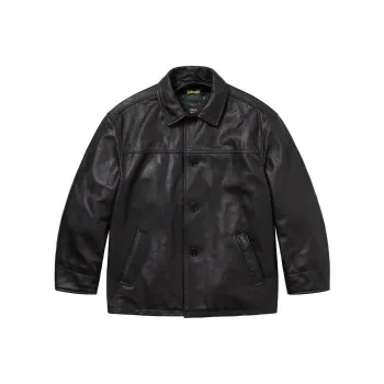 Supreme Schott Leather Car Coat