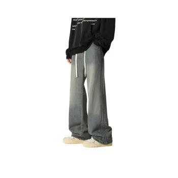 Warrior Huichao Riding The Wind Collection Jeans Unisex Blue
