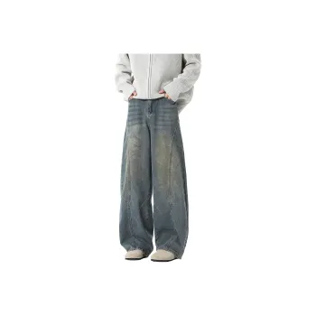 OPOX Jeans Unisex Vintage Blue