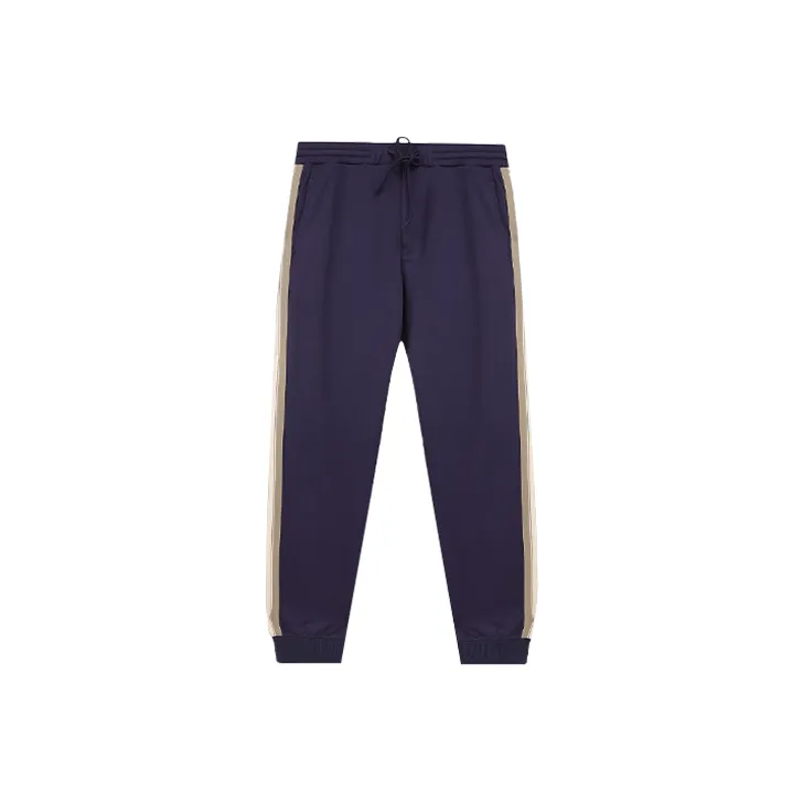 Lanvin FW21 Knitted Sweatpants Men's Marine Blue-0