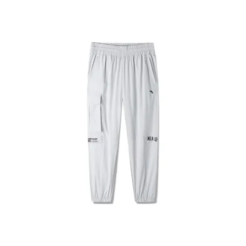 Anta Comprehensive Training Collection Sports Lifestyle Collection Cargo Pants Men's Windy Gray