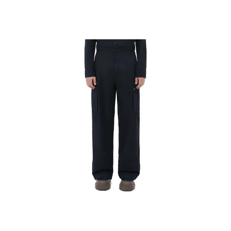 Bottega Veneta Cargo Pants Men Navy Blue-0