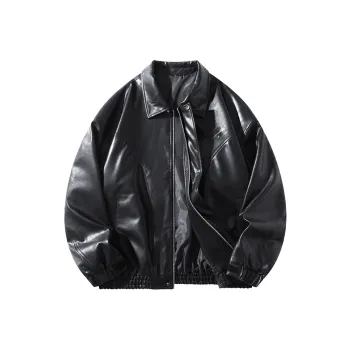 EOOVEN Leather Jackets Unisex