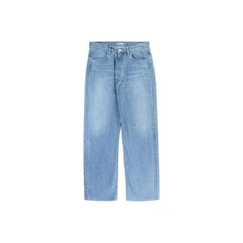 Auralee Selvedge Faded Light Denim Pants