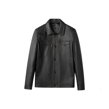 SINBOS Leather Jackets Men Black