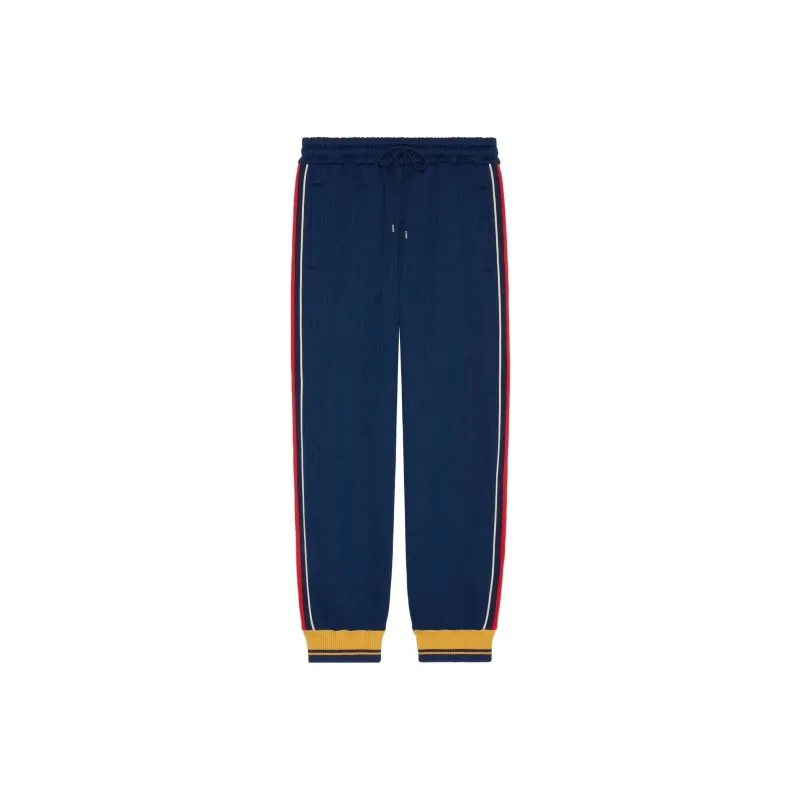 GUCCI Knitted Sweatpants Men's Blue-0