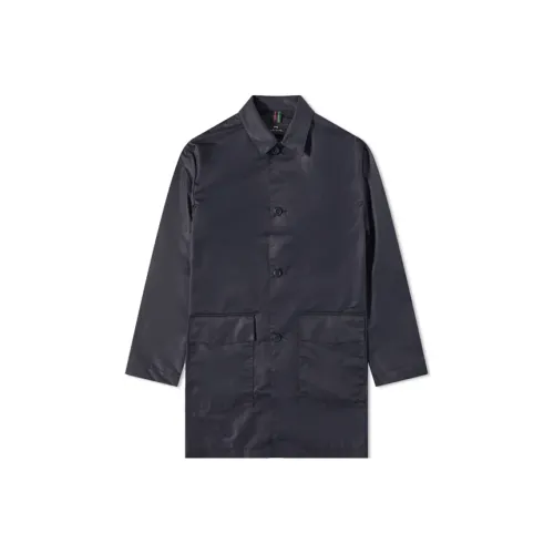 PS By Paul Smith 네이비 블루 남성 트렌치 코트