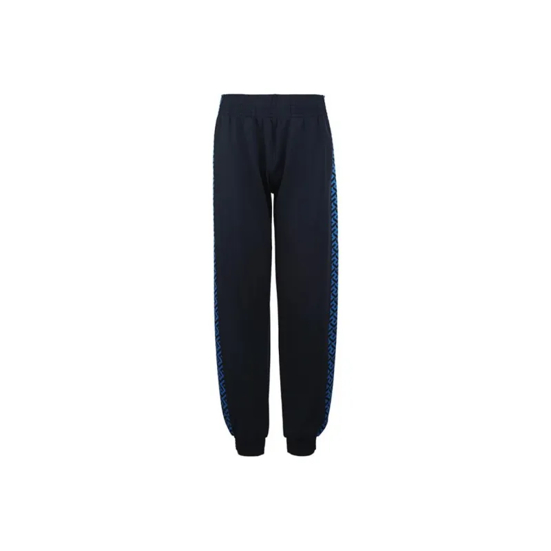 FANSIZHE VERSACE Knitted Sweatpants Men's Dark Blue-0