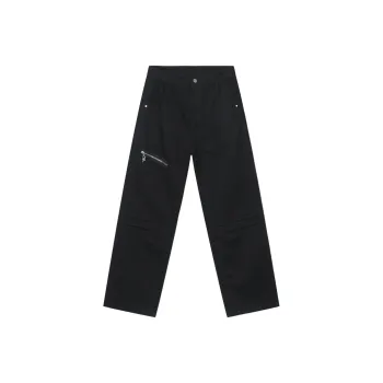 Voguo Relay 2024 Spring And Summer Straight Fit Jeans Unisex Black