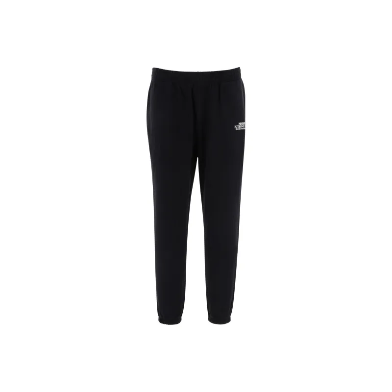 Maison Kitsune Knitted Sweatpants Men Black-0