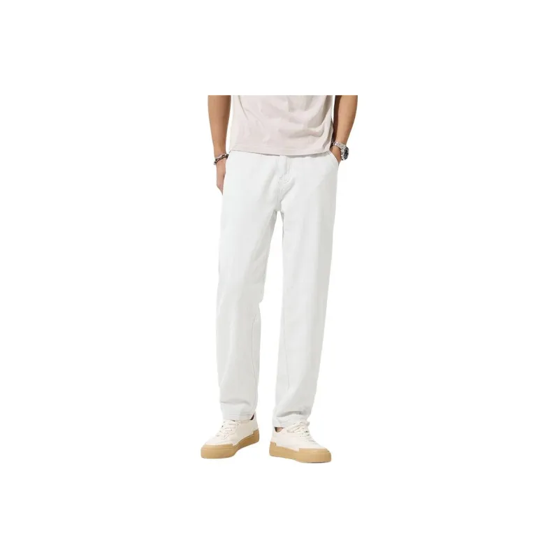 SONGS ALONG Jeans Unisex White-0