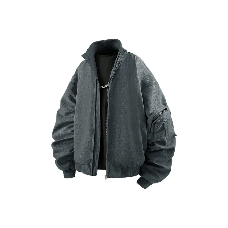 GNOMESHGH Jackets Coats Unisex Gray-2