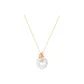 Leaping Carp Moon Necklace (Rose Gold)