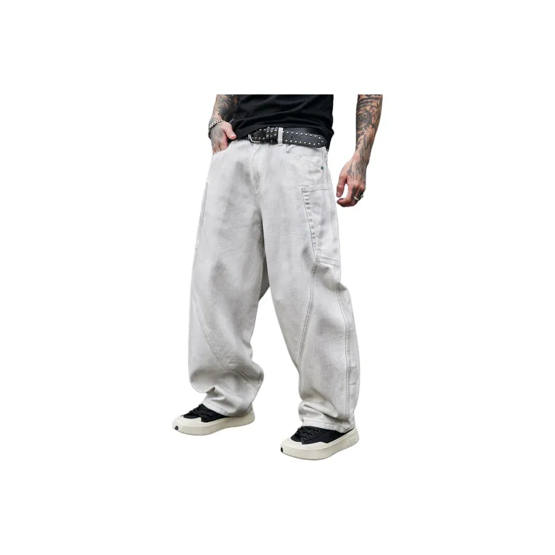 PANDA ADEVIL Jeans Unisex White-0