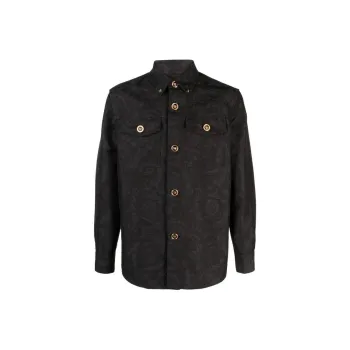 VERSACE Barocco jacquard Cotton Shirt Jacket