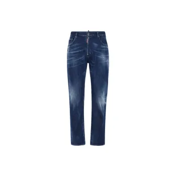 DSQUARED 2 Straight Leg Distressed Jeans