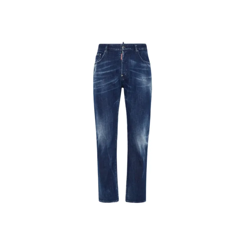 DSQUARED 2 Straight Leg Distressed Jeans-0