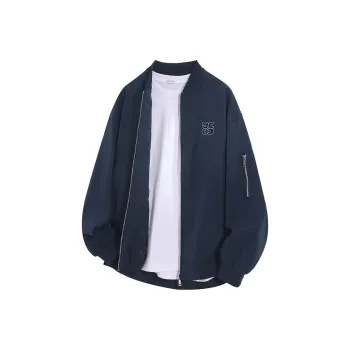 YOSICIL Jackets Coats Unisex Navy Blue