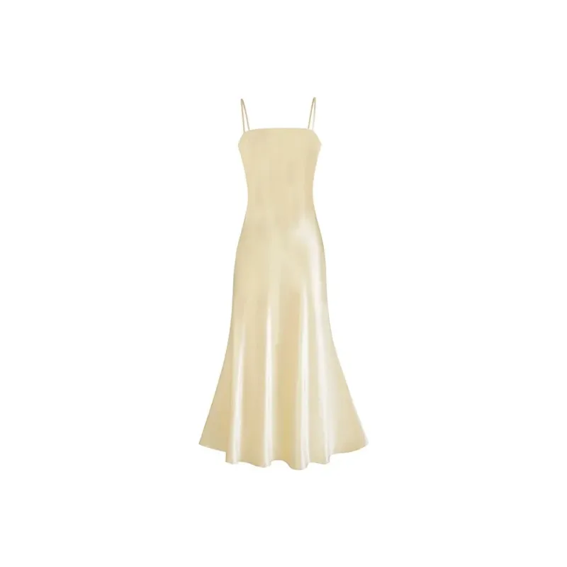 PLANE DRIFT Slip Dress Women's Apricot-1