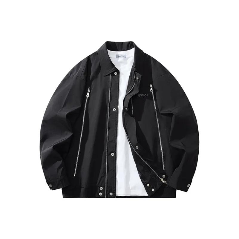 YOSICIL Jackets Coats Unisex Burgundy-2