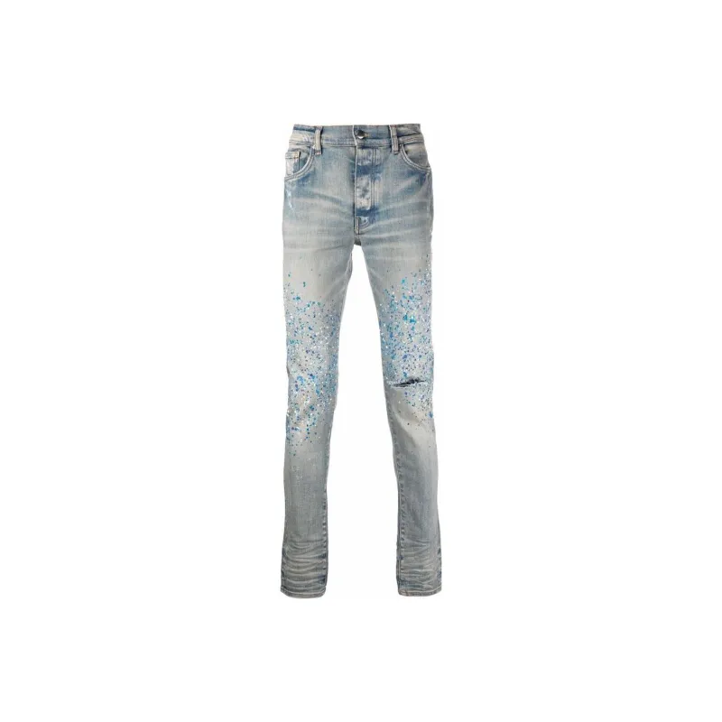 AMIRI Crystal Painter Jean-0