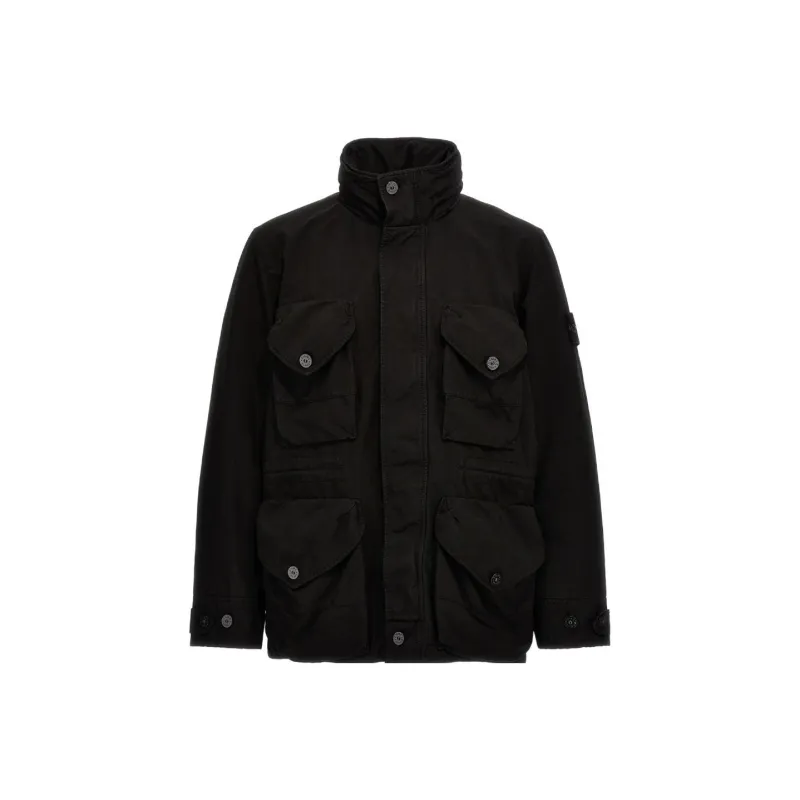 STONE ISLAND FW23 Parka Coat Unisex Black-0