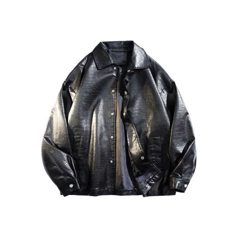 LIVINGTOWN Leather Jackets Coats Unisex-0