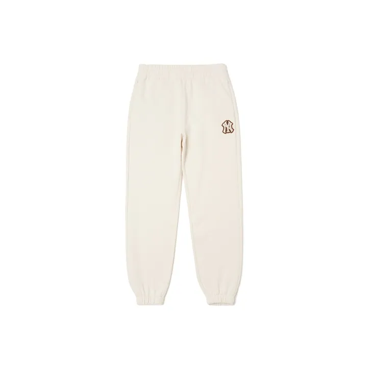 MLB Knitted Sports Pants Unisex Ivory White-0