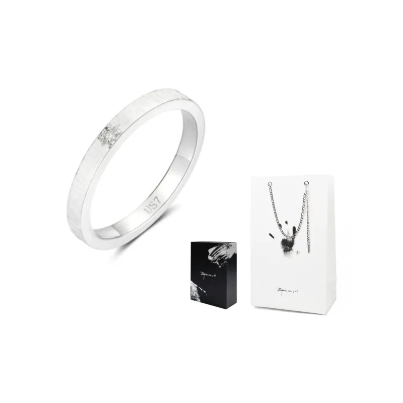 Empress 47 Concept 925 Sterling Silver Classic Satin Ring Unisex-25
