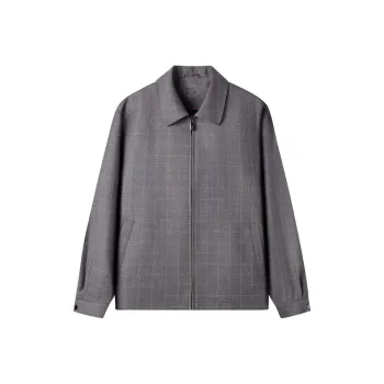 FIRS Jackets Coats Men's Gray Plaid