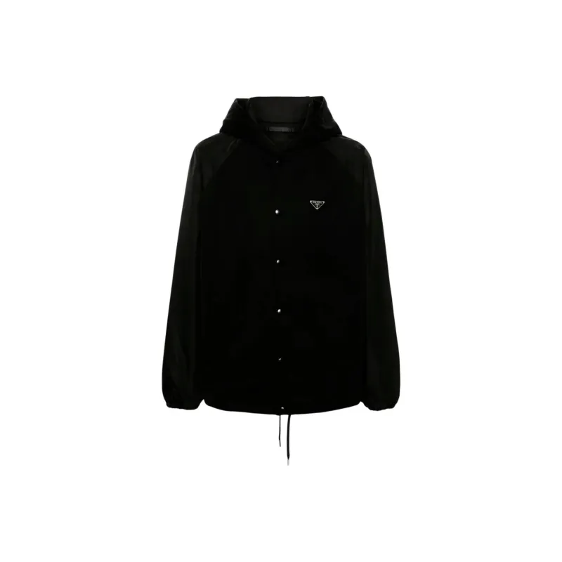 PRADA Logo Plaque Drawstring Jacket-0