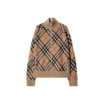 Burberry Vintage Check Zip up Cardigan