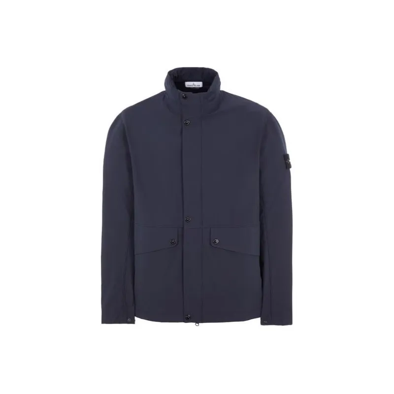 STONE ISLAND Funnel Neck Logo Patch Jacket-0